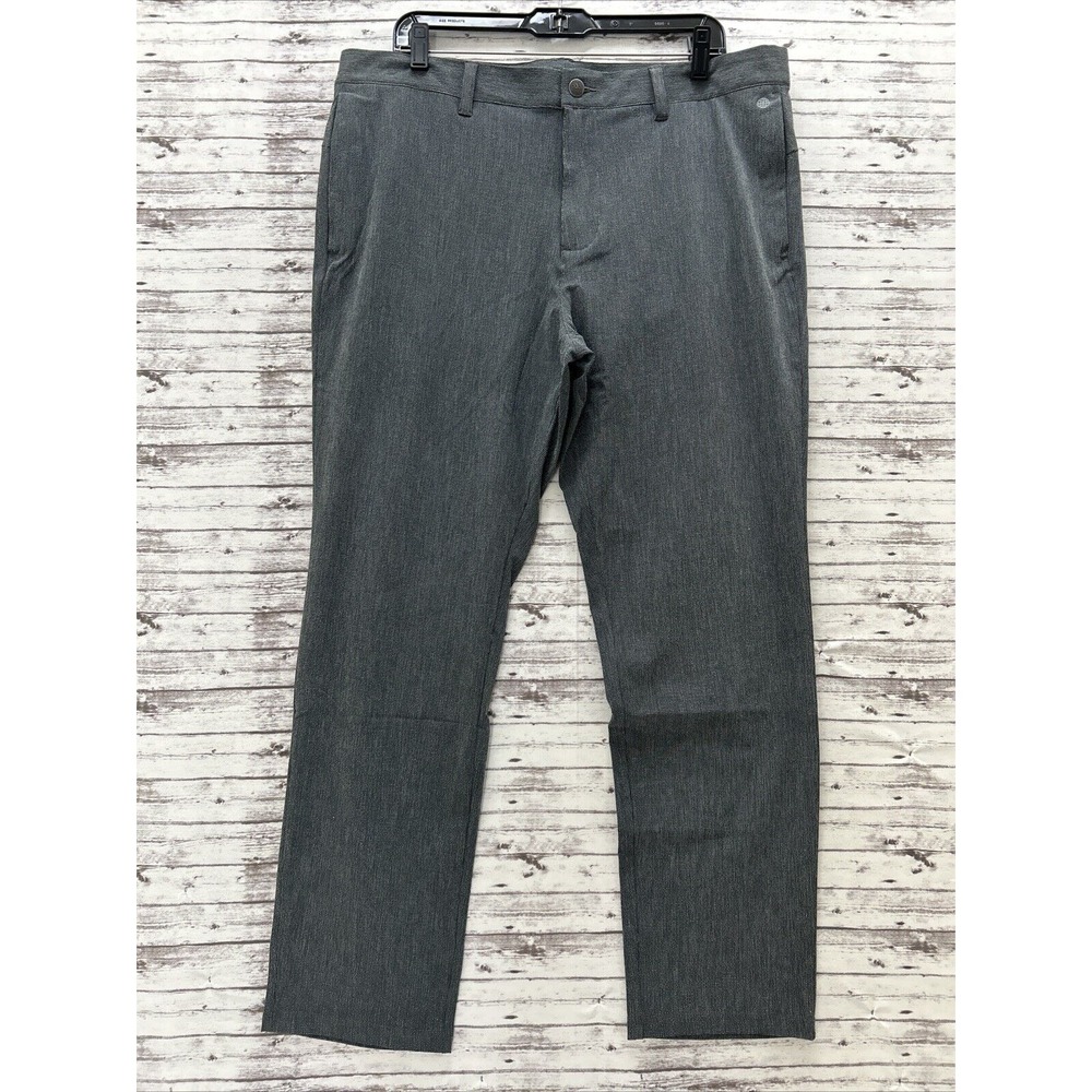 Adidas Golf Crosshatch Pants Men's Size 36x30 Gray Stretch HA6214 NEW
